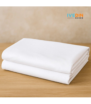 Sábana Encimera Blanca para Hostelería | 100% Algodón | 150 Hilos y 115 g/m²