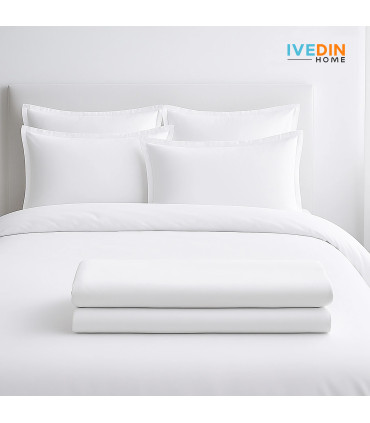 Funda Nórdica BLANCA para Hostelería | Mezcla 50% Poliéster 50% Algodón | 150 Hilos y 115 g/m²