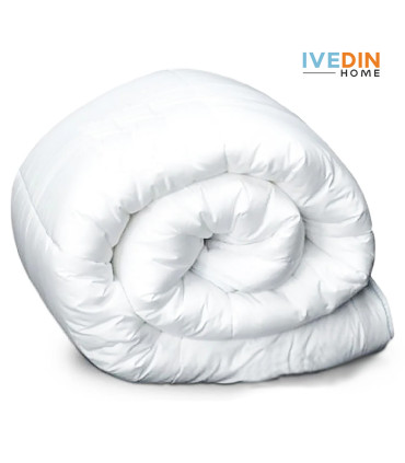 Couette Synthétique Haut de Gamme | 400 g/m² Fibre Creuse Siliconée | Housse Microfibre 100% Polyester