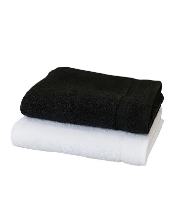 Toalla PELUQUERÍA 450g Greca | 90% Algodón 10% Poliéster | Blanco o Negro | Fabricación Nacional