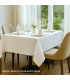 BASIC Plain Satin Tablecloth 50/50 Cotton-Polyester WHITE | 240 g/m² | English Corner | Made to Measure