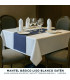 BASIC Plain Satin Tablecloth 50/50 Cotton-Polyester WHITE | 240 g/m² | English Corner | Made to Measure