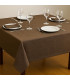 Nappes ASPECT LIN pour l'hôtellerie-restauration, 50 % coton, 50 % polyester, 220 g/m² | Coutures anglaises | DEMANDER UN DEVIS