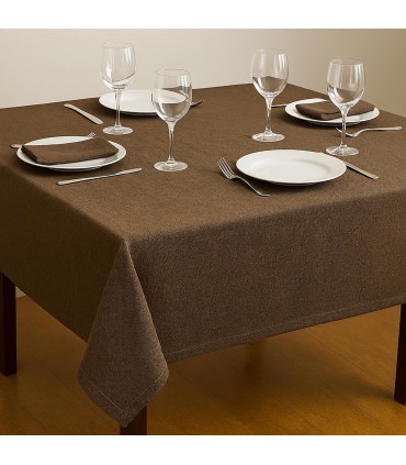 Toalha de Mesa EFEITO LINHO 50% Algodão 50% Poliéster 220 g/m² | Costura Inglesa﻿ | SOLICITE UM ORÇAMENTO