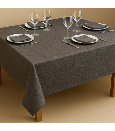 Nappes ASPECT LIN pour l'hôtellerie-restauration, 50 % coton, 50 % polyester, 220 g/m² | Coutures anglaises | DEMANDER UN DEVIS