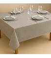 Nappes ASPECT LIN pour l'hôtellerie-restauration, 50 % coton, 50 % polyester, 220 g/m² | Coutures anglaises | DEMANDER UN DEVIS