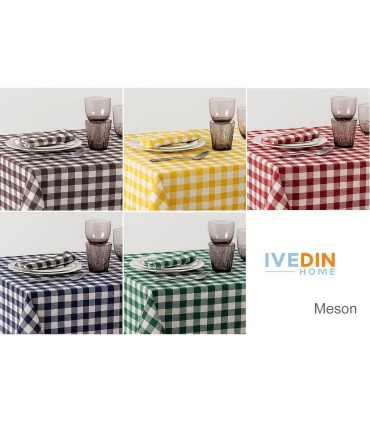 Nappes Mesón pour Hôtellerie, Grand ou Petit Carreau | 50% Polyester / 50% Coton 190 g/m²