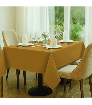 Nappe BÁSICA Unie Satin 50/50 Coton-Polyester COULEUR | 240 g/m² | Coin Anglais | Sur Mesure
