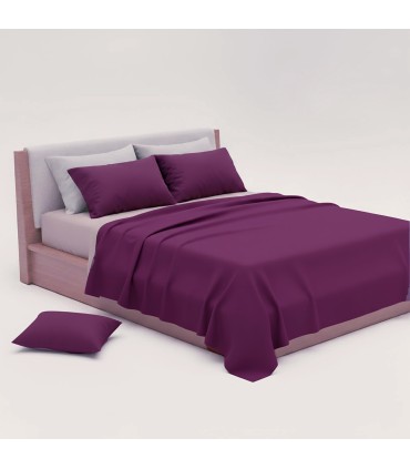 Flat Bed Sheet COLOR for Hospitality | 50/50 Polyester-Cotton Blend | 150 Thread Count and 115 g/m²