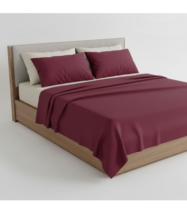 Drap Plat COLOR pour Hôtellerie | Mélange 50% Polyester 50% Coton | 150 Fils et 115 g/m²