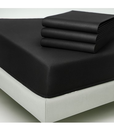 Fitted Bed Sheet COLOR for Hospitality | 50/50 Polyester-Cotton Blend | 150 Thread Count and 115 g/m²