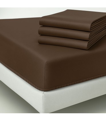 Fitted Bed Sheet COLOR for Hospitality | 50/50 Polyester-Cotton Blend | 150 Thread Count and 115 g/m²