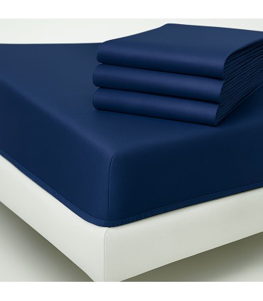 Sábana Bajera Ajustable COLOR para Hostelería | MEZCLA 50% Poliéster 50% Algodón | 150 Hilos y 115 g/m²