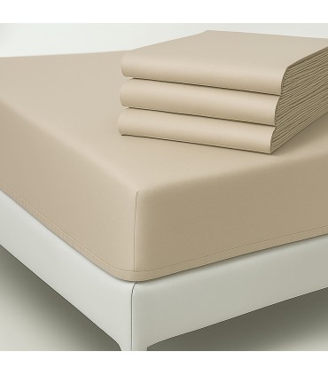 Fitted Bed Sheet COLOR for Hospitality | 50/50 Polyester-Cotton Blend | 150 Thread Count and 115 g/m²